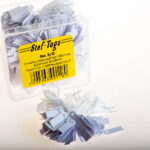 Κρεμαστές ετικέτες λευκές 6mm x 19mm κοσμημάτων