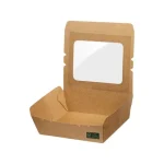 Χάρτινο κουτί κραφτ φάκελος με παράθυρο 1200ml