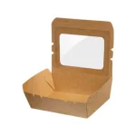 Χάρτινο κουτί κραφτ φάκελος με παράθυρο 1600ml