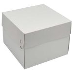 Κουτιά ζαχαροπλαστικής λευκά ψηλά